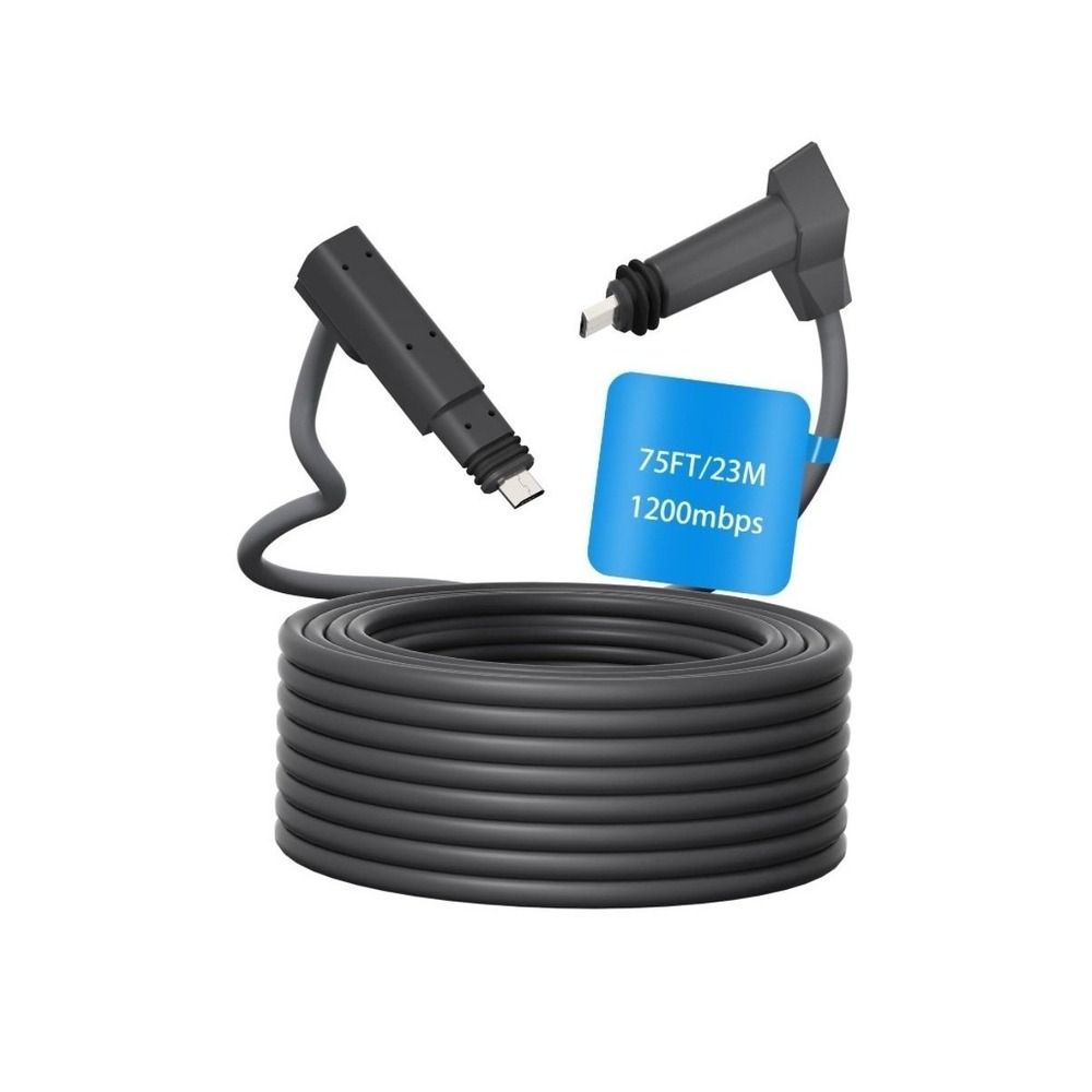 75FT/23M Starlink Cable Extension Kit - Waterproof Gray with End Caps